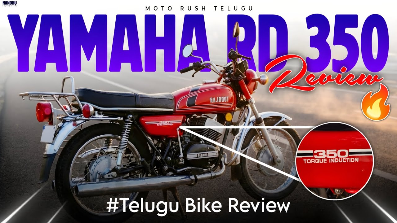 Yamaha RD 350 Review 🔥 | The Real 2-Stroke Monster | Telugu Bike Review @MOTORUSHTELUGU 