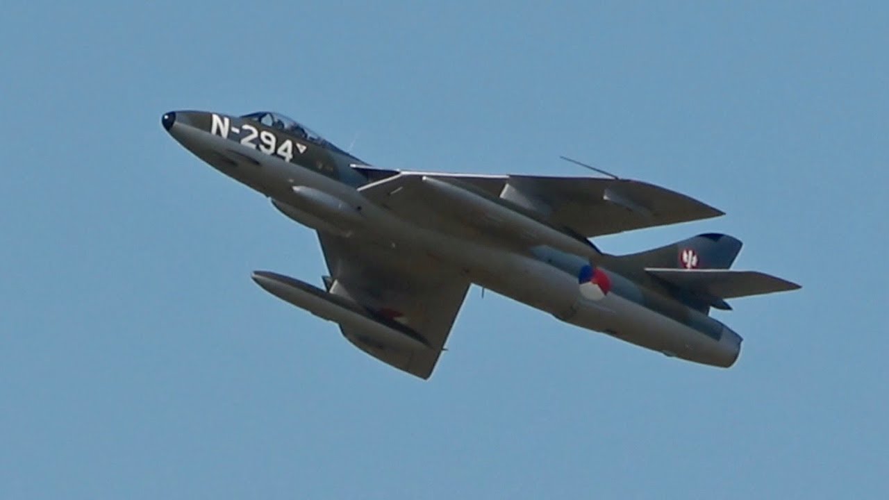 Hawker Hunter F6A N-294 flying Display Volkel 2019 AirShow