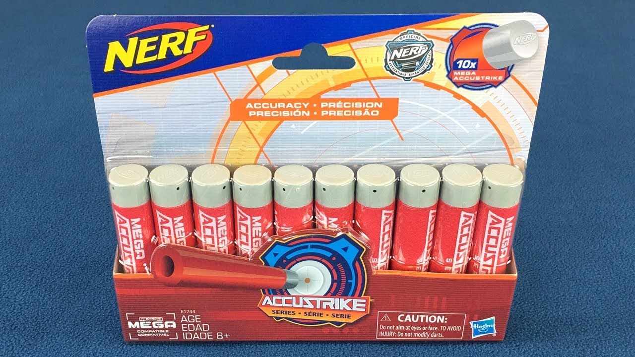 Nerf Mega Accustrike Darts Unboxing, Firing Tests, & Review