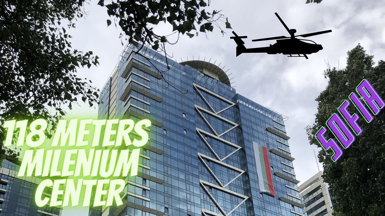 Millennium Center Sofia ,One Of The Tallest Buildings in Bulgaria ,Videos With DJI Mavic 2