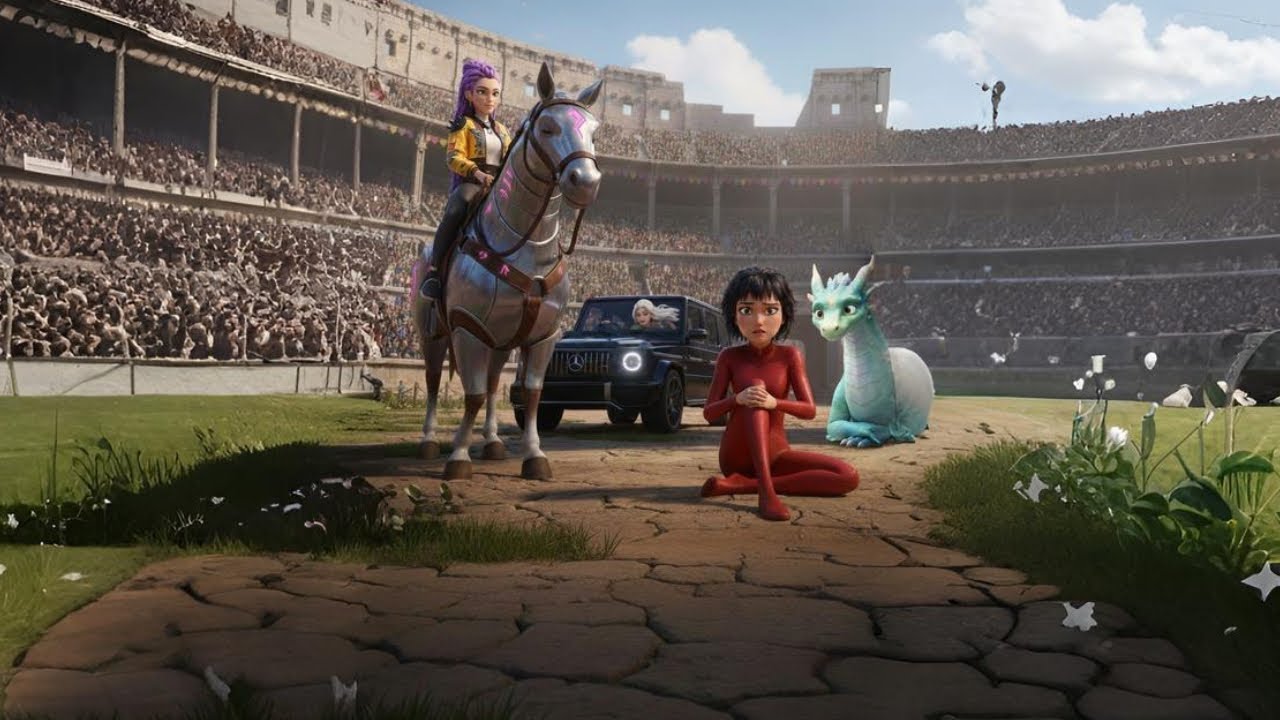 Rumi and Mira Amazing Horse CUP! KPOP Demon Hunters