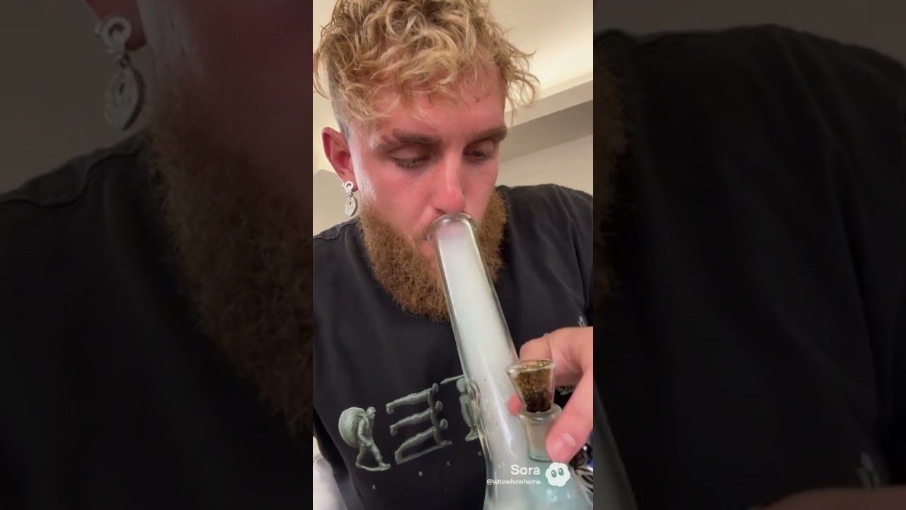 His first bong hit ever #high #firsttime