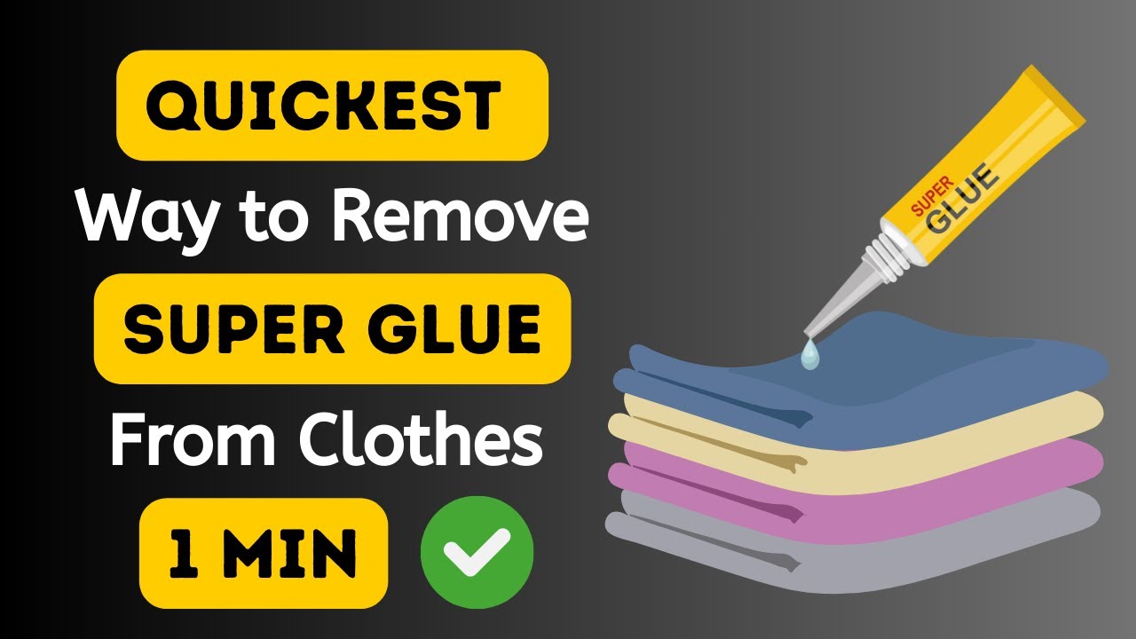 Quickest Way to Remove Super Glue From Clothes and fabric | How to Remove Super Glue from Clothes