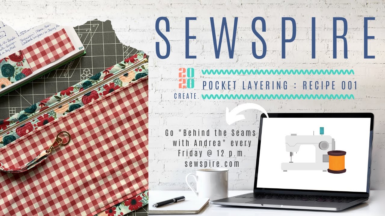 Sewspire Sewing Recipe 001: Layering pockets to add function to your next bag design