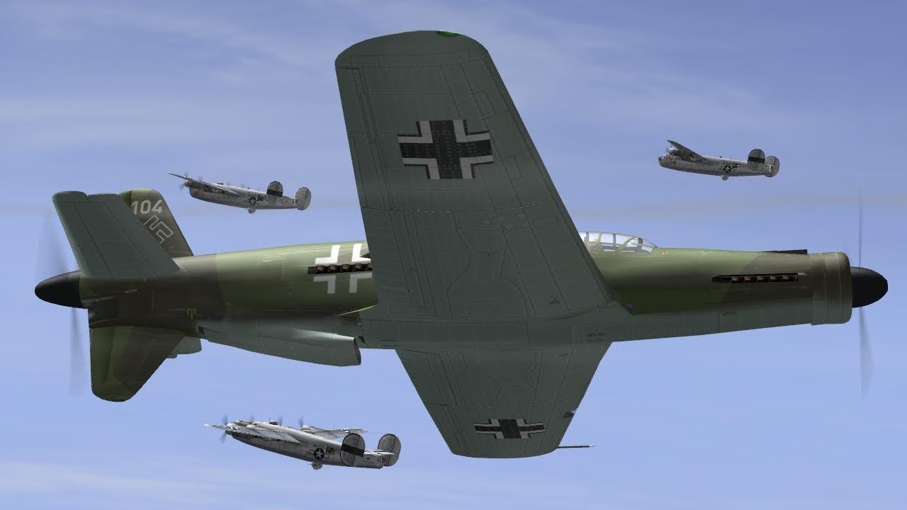 Full IL-2 1946 mission: Do-335 Pfeil