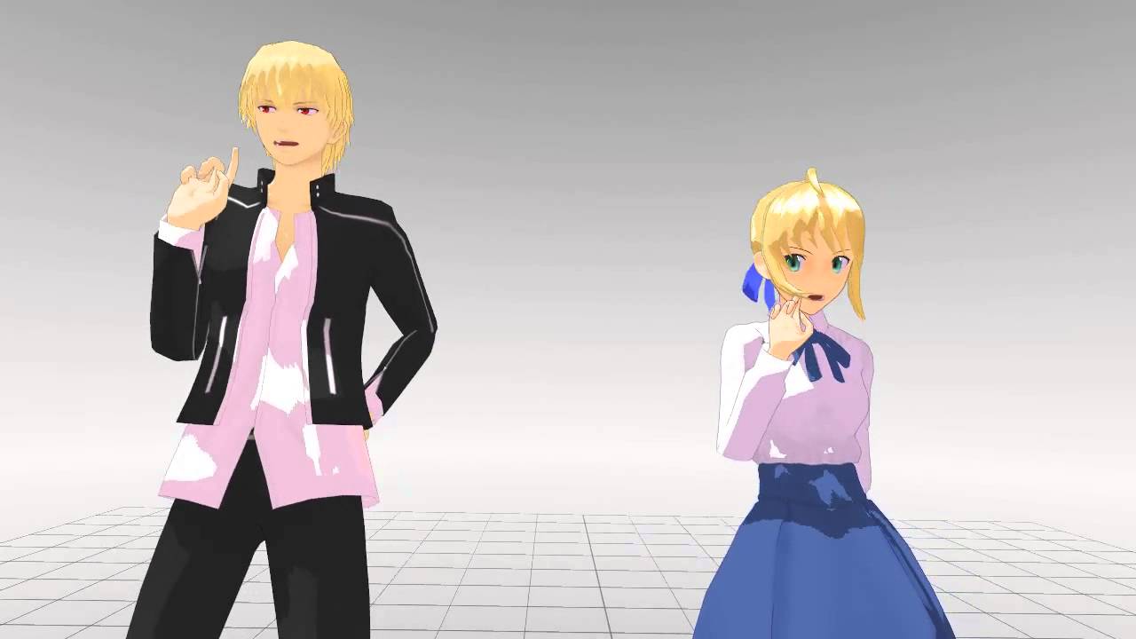 【Fate/MMD】LUPIN(Saber and Gilgamesh)