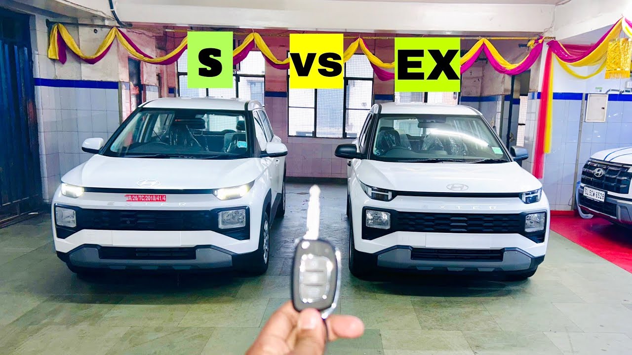 Hyundai Exter EX vs S Modal Difference in 2025