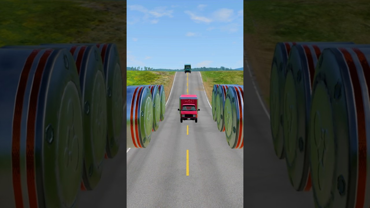 Beamng bollards vs car crashes Part 269 #beamngdrive #beamng #trending #youtubeshorts #shorts