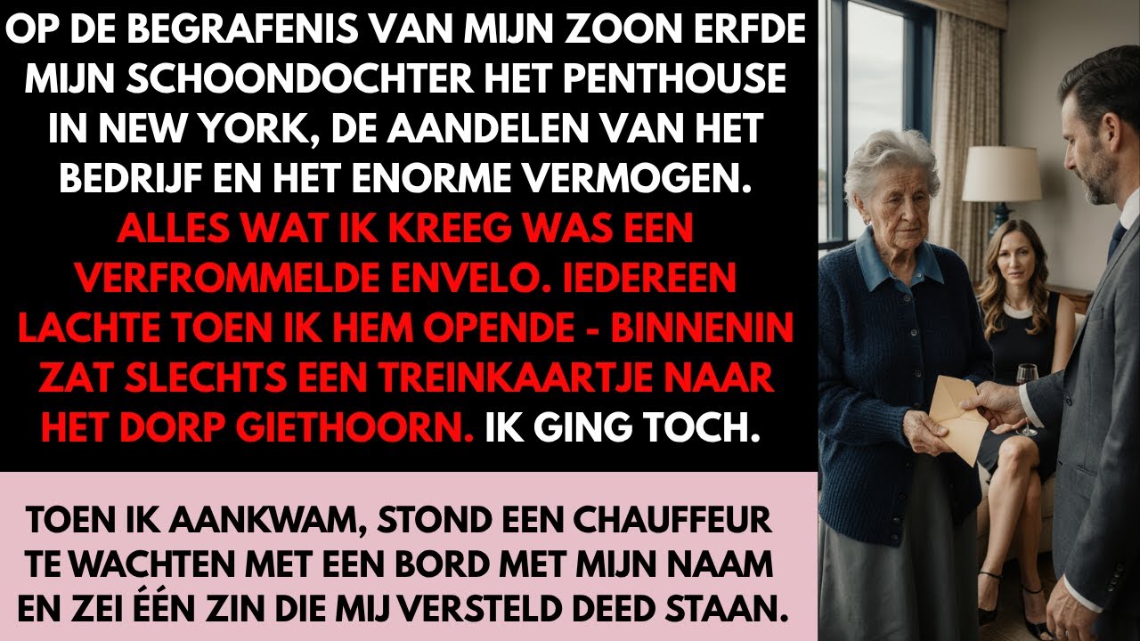 Mijn zoon stierf en liet mij alleen een treinkaartje naar een dorp achter, en toen ik daar aankwam…