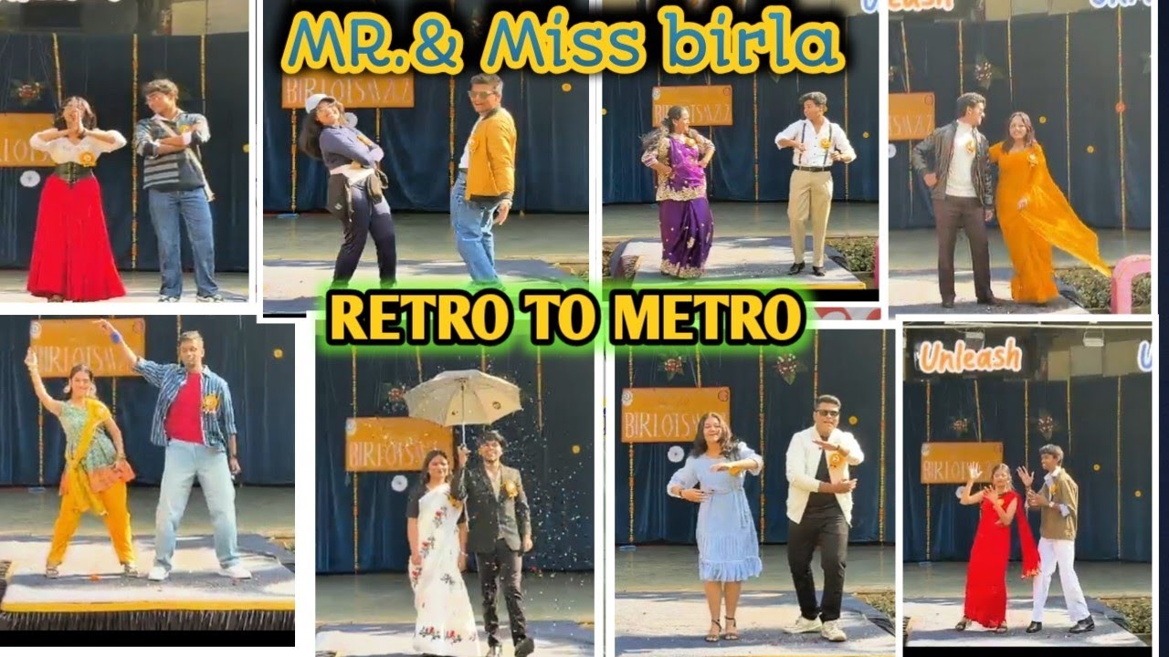 Mr. & Miss birla | retro to metro round 🤩 | bk birla collage kalyan 