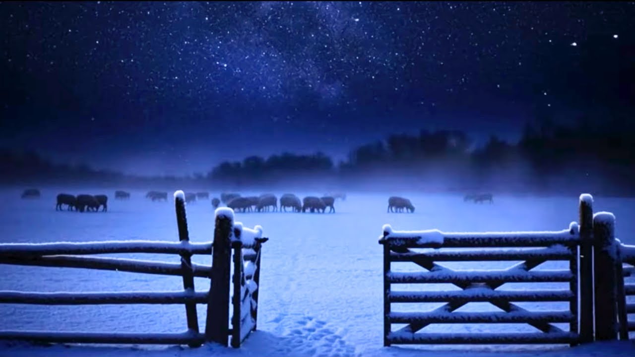 Peaceful Slumber in a Winter Pasture | 2AM Sheep