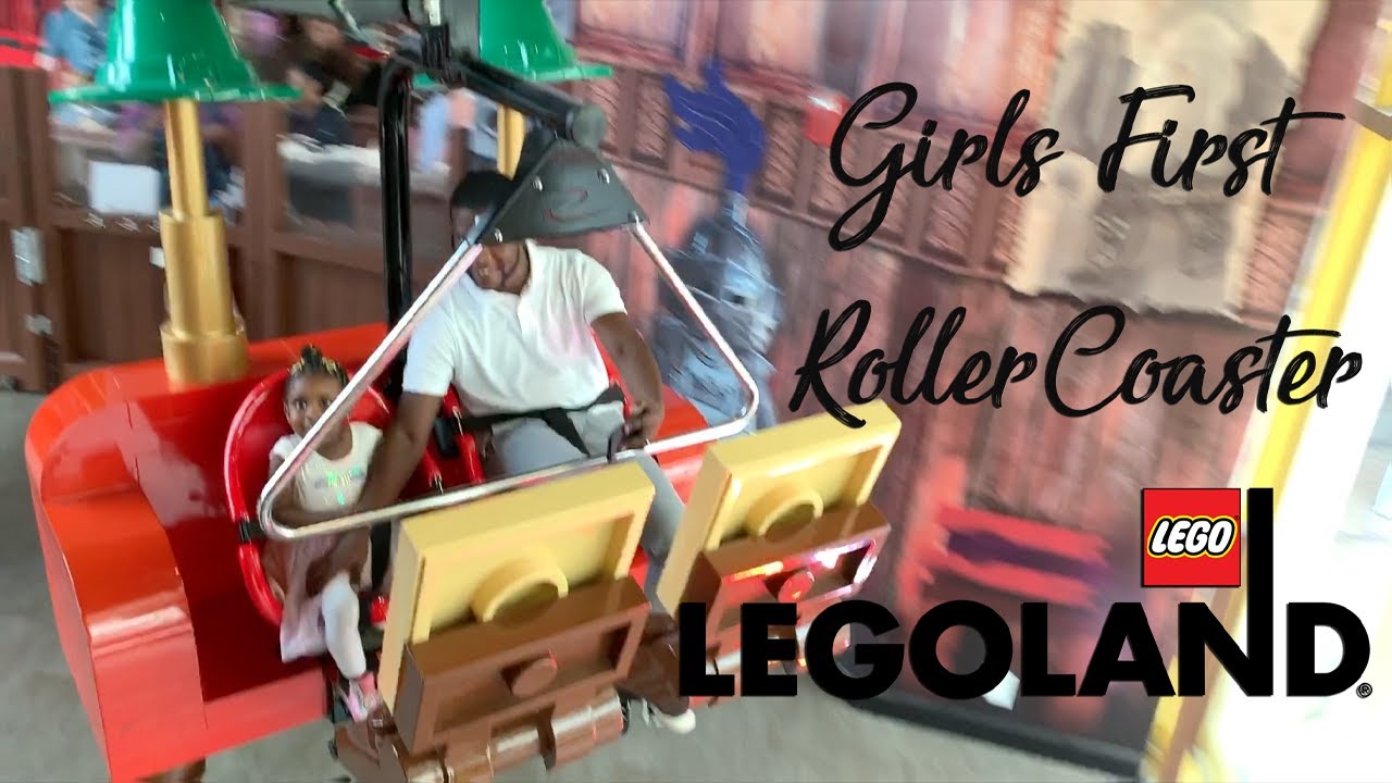 Girls First Rollercoaster | Our First Trip To LEGOLAND Atlanta