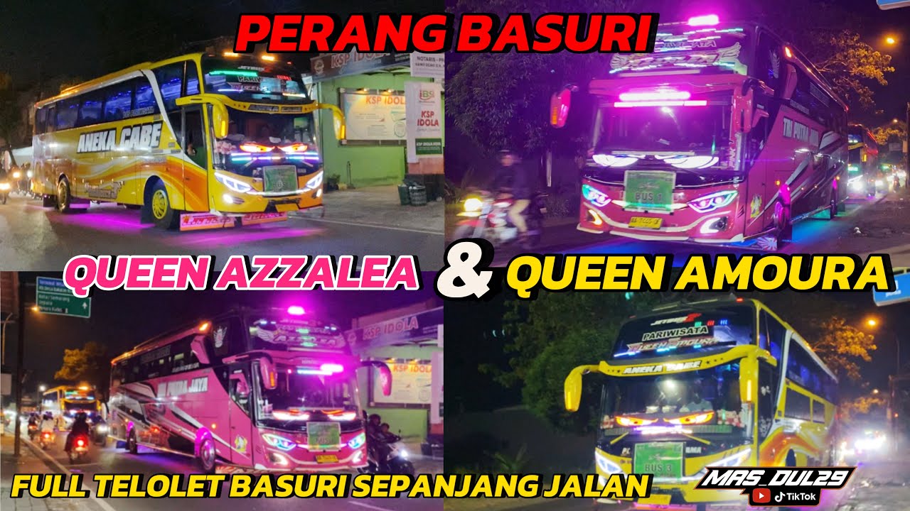 PERANG BASURI‼️QUEEN AZZALEA & QUEEN AMOURA❗️Full Basuri Sepanjang Jalan😱😱