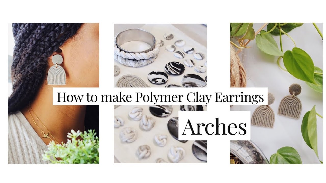HOW TO MAKE POLYMER CLAY EARRINGS: ARCHES | STARTING AN ETSY SHOP | 50 SALES IN 48 HOURS!