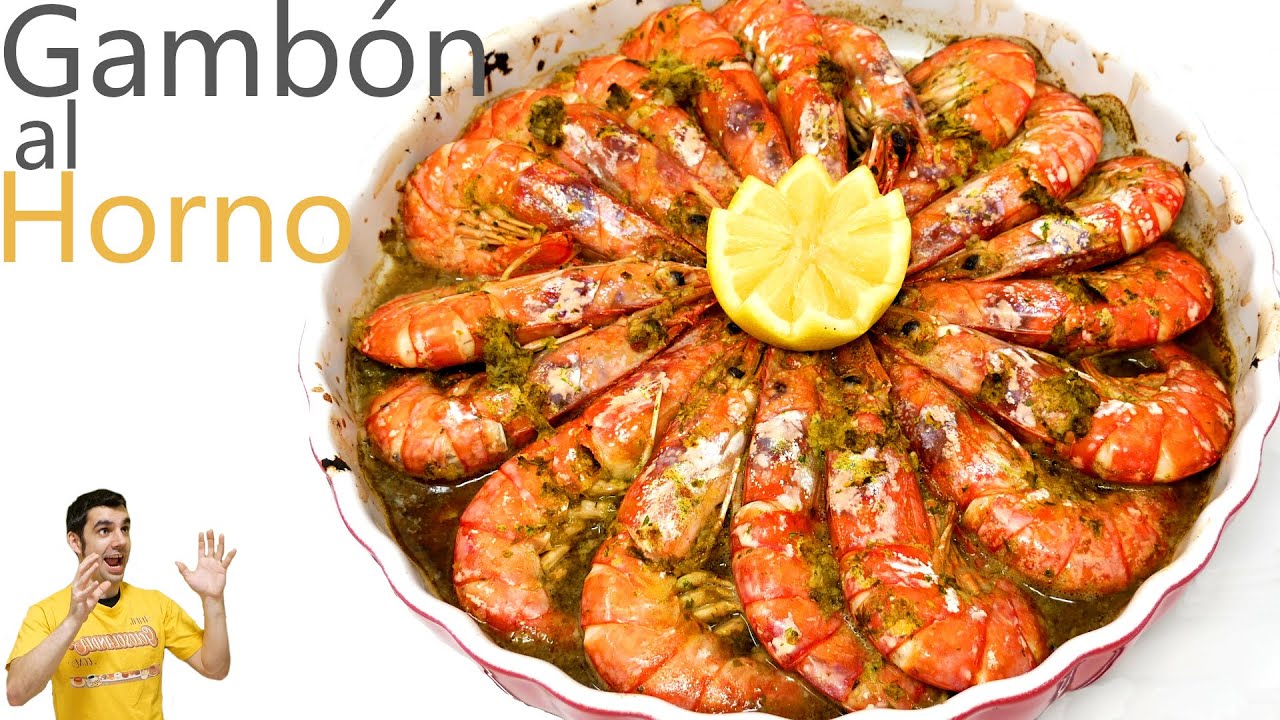 GAMBÓN al HORNO 😍🦐RICOS RÁPIDOS y SIN MANCHAR 🦐😍🦐 La mejor receta de LANGOSTINOS, GAMBAS o CAMARONES