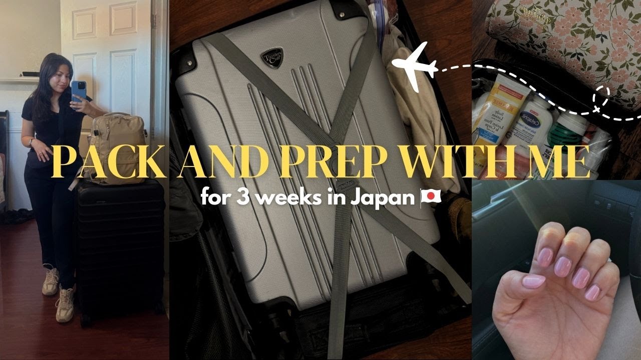 PACK & PREP WITH ME for 3 week in JAPAN! 🇯🇵 packing tips & tricks