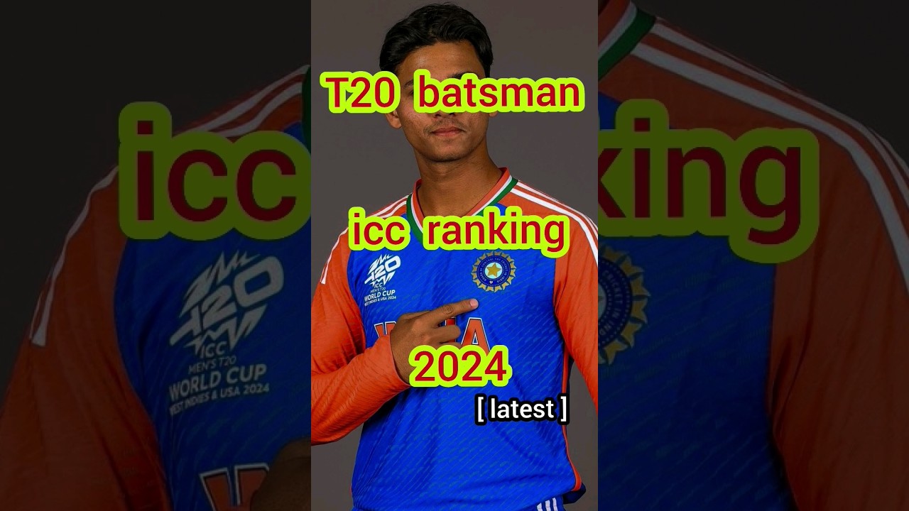 Top 10 ICC T20 Batsman Rankings 2024 || CRICKET UPDATES 😯🤯🏏