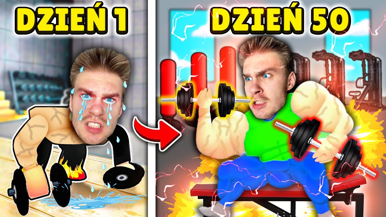 Spędziłem 50 DNI ⚠️ by POKONAĆ GRACZY 💪 z *TOPKI POLSKI* 🇵🇱 i ZDOBYĆ TO… w Arm Wrestle Simulator!