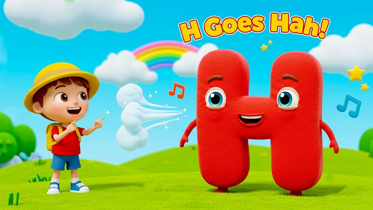 H Goes Hah! | H is for Hat Song | Phonics & Letter Sounds for Kids