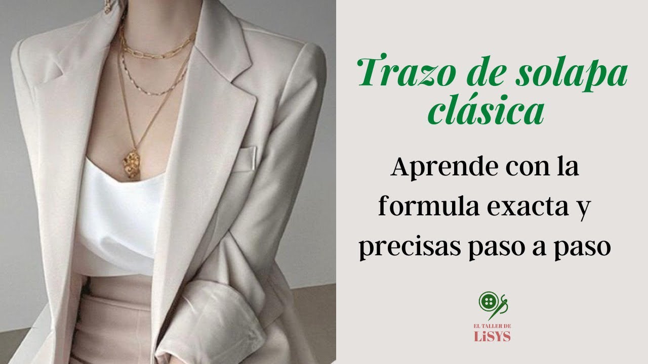 Te enseño a trazar la solapa clásica paso a paso (con la fórmula exacta)