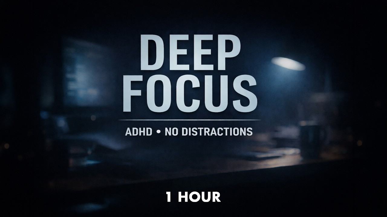 Deep Focus Mode - Concentration Music For ADHD Focus and Productivity