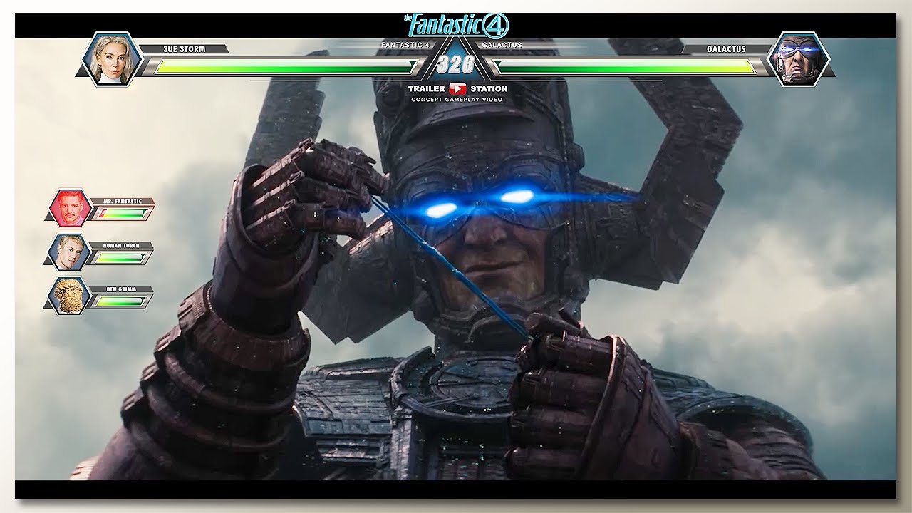 Galactus vs F4 Final Battle with Healthbars