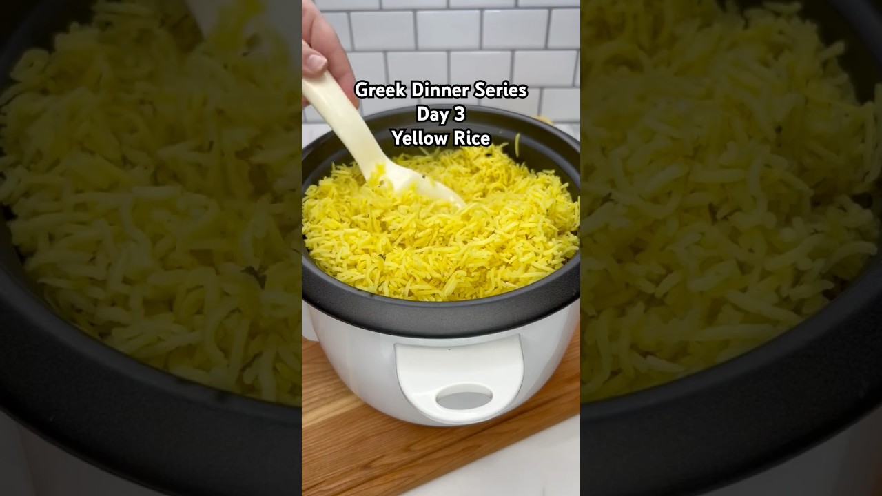 Yellow Rice 🍚 ⭐️ Day 3 Greek Dinner Series 🇬🇷