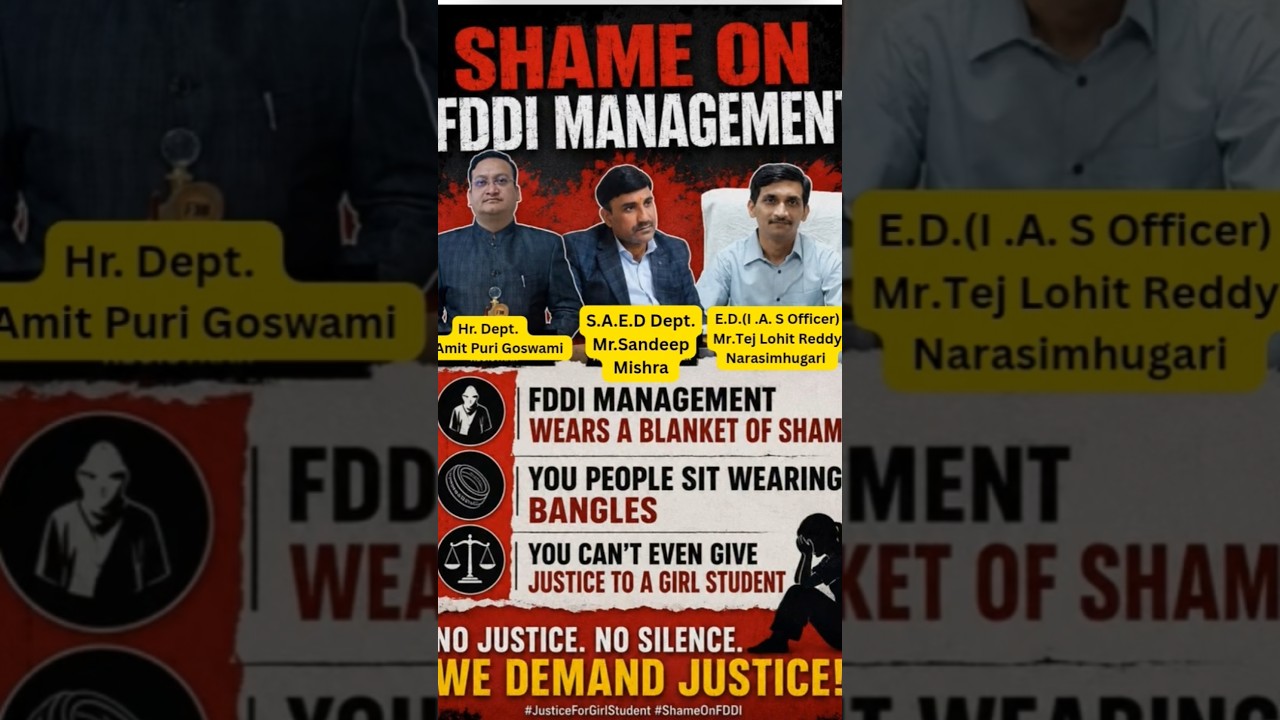 FDDI Management's Blind Eye to Student Grievances... #justice #shotrs #fddi #facts #college