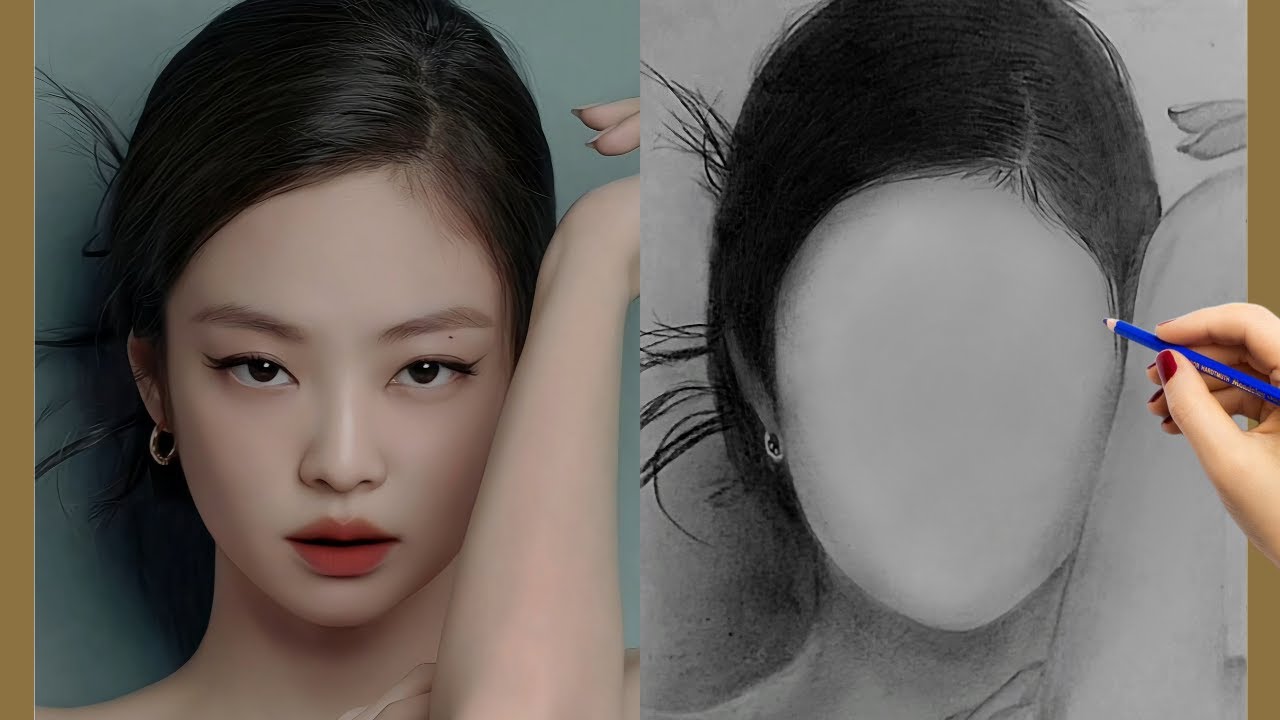 Drawing Jennie from BLACKPINK | Realistic Portrait Art