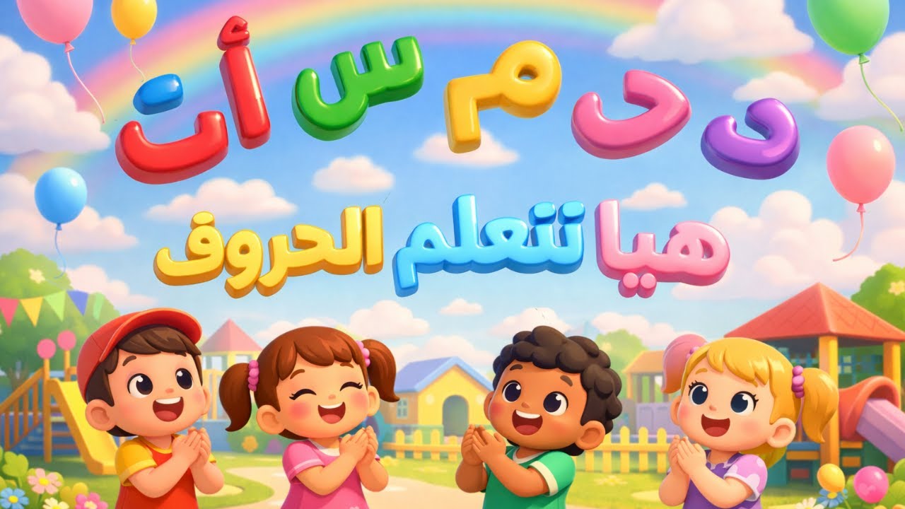 Arabic Alphabet song for Kids 🎵 تعلم الحروف العربية للأطفال | أغنية الحروف الأبجدية الممتعة 🌟