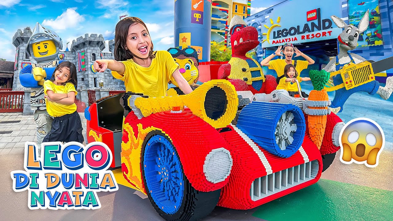 LEIKA LIBURAN KE LEGOLAND MALAYSIA 🥰 NAIK ROLLER COASTER, MAIN DI PLAYGROUND SAMA LEXIE