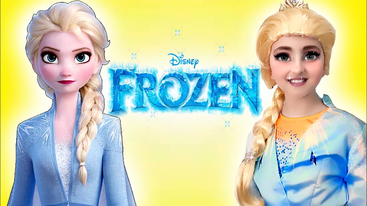Elisa Wears Frozen Elsa's Real Dress !