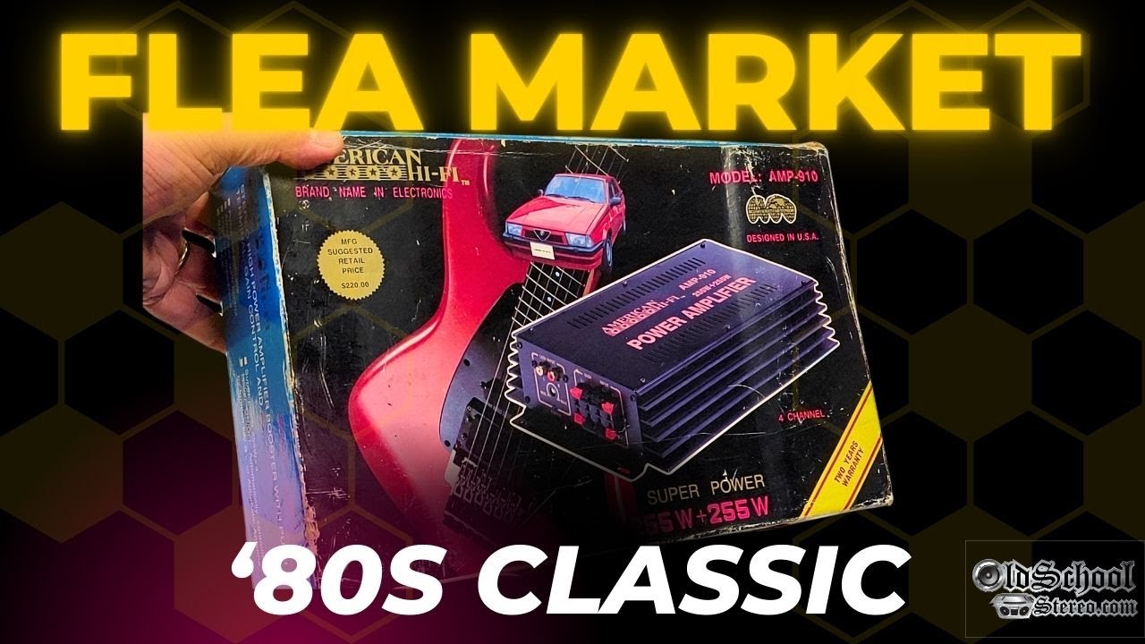 1980s Flea Market Car Audio Amp - American HiFi AMP-910