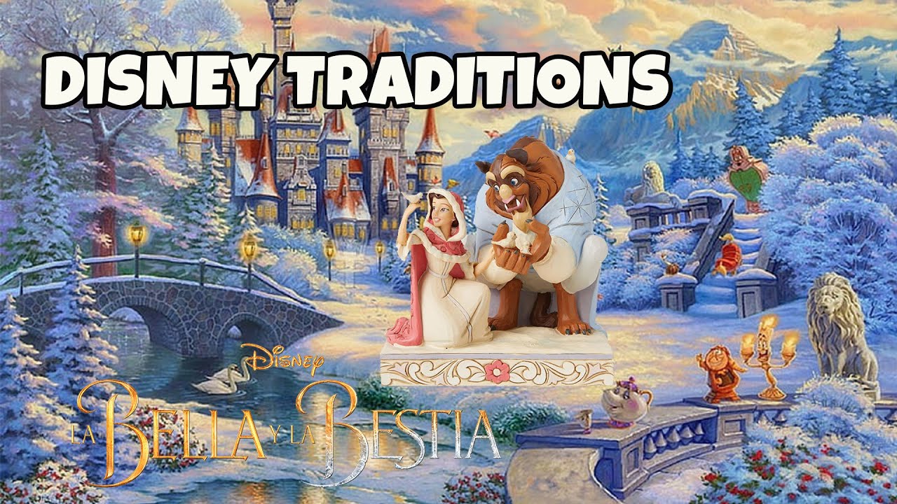 ❄️Figura DISNEY TRADITIONS de LA BELLA Y LA BESTIA🌹