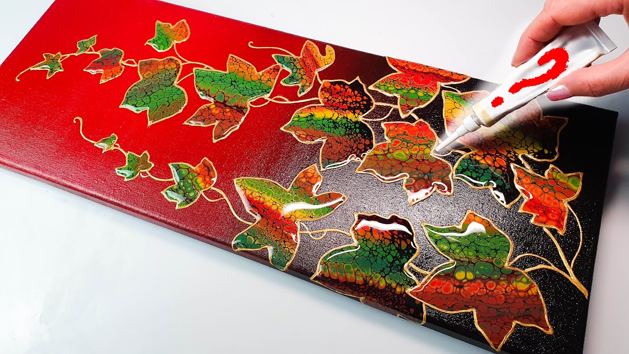 The EASIEST 3D Line Technique! INSANE SWIPE - AUTUMN Ivy Art You Can Try! | AB Creative Tutorial