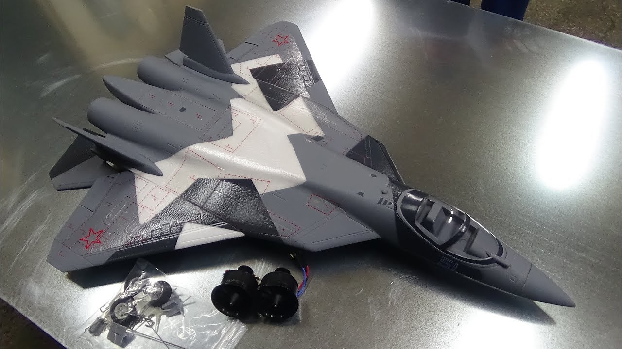 Sukhoi PAK FA T-50 TWIN 50MM EDF JET Unboxing