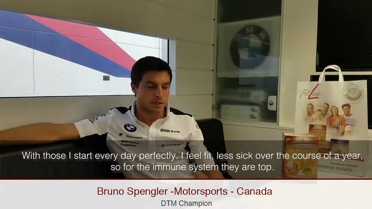 FitLine   The Secret of the Sport Professionals   Bruno Spengler   Motorsport