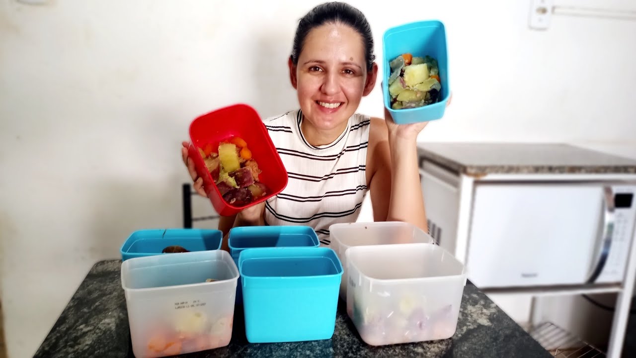 Mistura da Semana em 30 minutos - Batata Doce, com Cenoura e Pernil