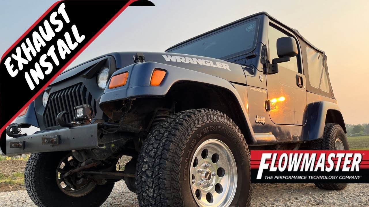 Выхлопная система Jeep Wrangler — как мы установили выхлопную систему FlowMaster CAT на TJ 4.0L 2...