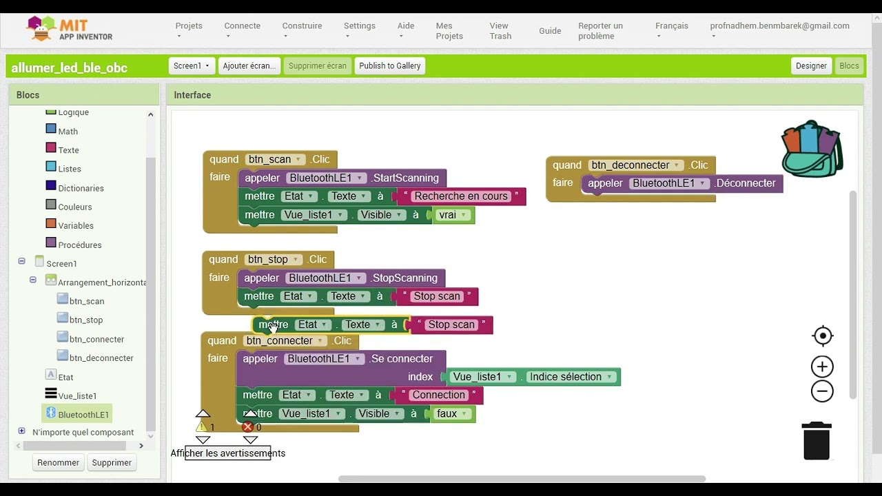 ALLUMER LED MICROBIT APP INVENTOR2