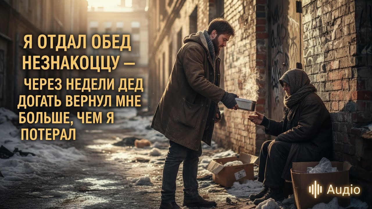 Я ОТДАЛ ОБЕД НЕЗНАКОМЦУ — ЧЕРЕЗ НЕДЕЛИ БОГАТЫЙ ДЕД ВЕРНУЛ МНЕ БОЛЬШЕ, ЧЕМ Я ПОТЕРЯЛ