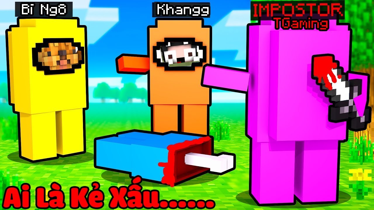 MINI GAME : AMONG US MINECRAFT ** T GAMING DỤ DỖ NOOB TEAM VÀ CÁI KẾT CAY CÚ