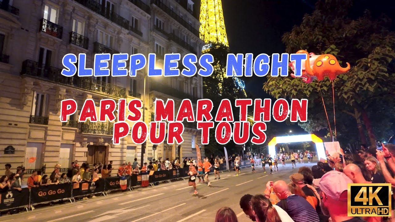 🇫🇷 Paris -Sleepless Night During the Paris Olympic Marathon Pour Tous | Live Experience