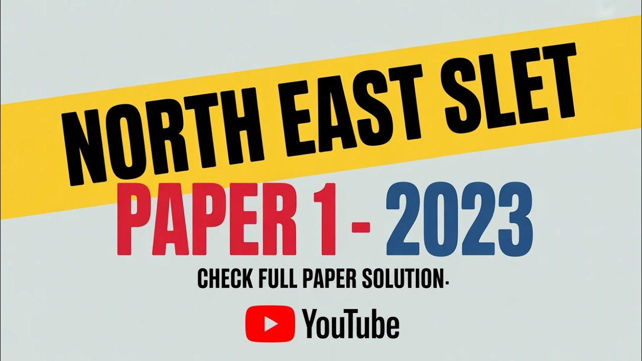 NE SLET PAPER 1 2023