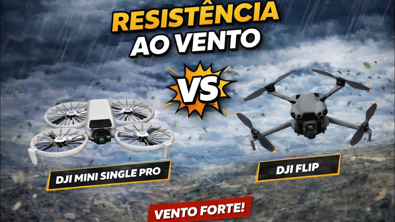 DJI Mini 5 Pro vs DJI Flip: qual aguenta mais vento na prática?