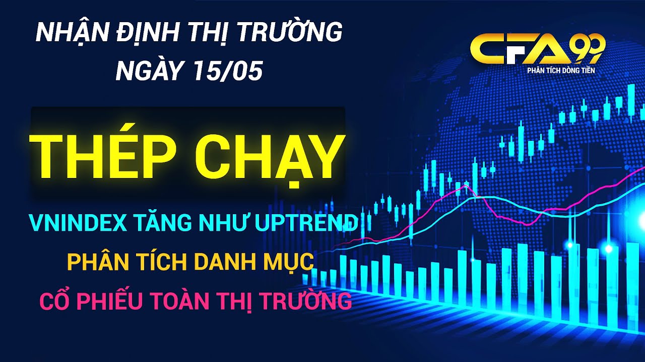 Nhận Định Thị Trường Chứng Kho&aacute;n 15/5: Th&eacute;p Chạy - Vnindex Uptrend Hay Chưa? Ph&acirc;n T&iacute;ch Cổ Phiếu