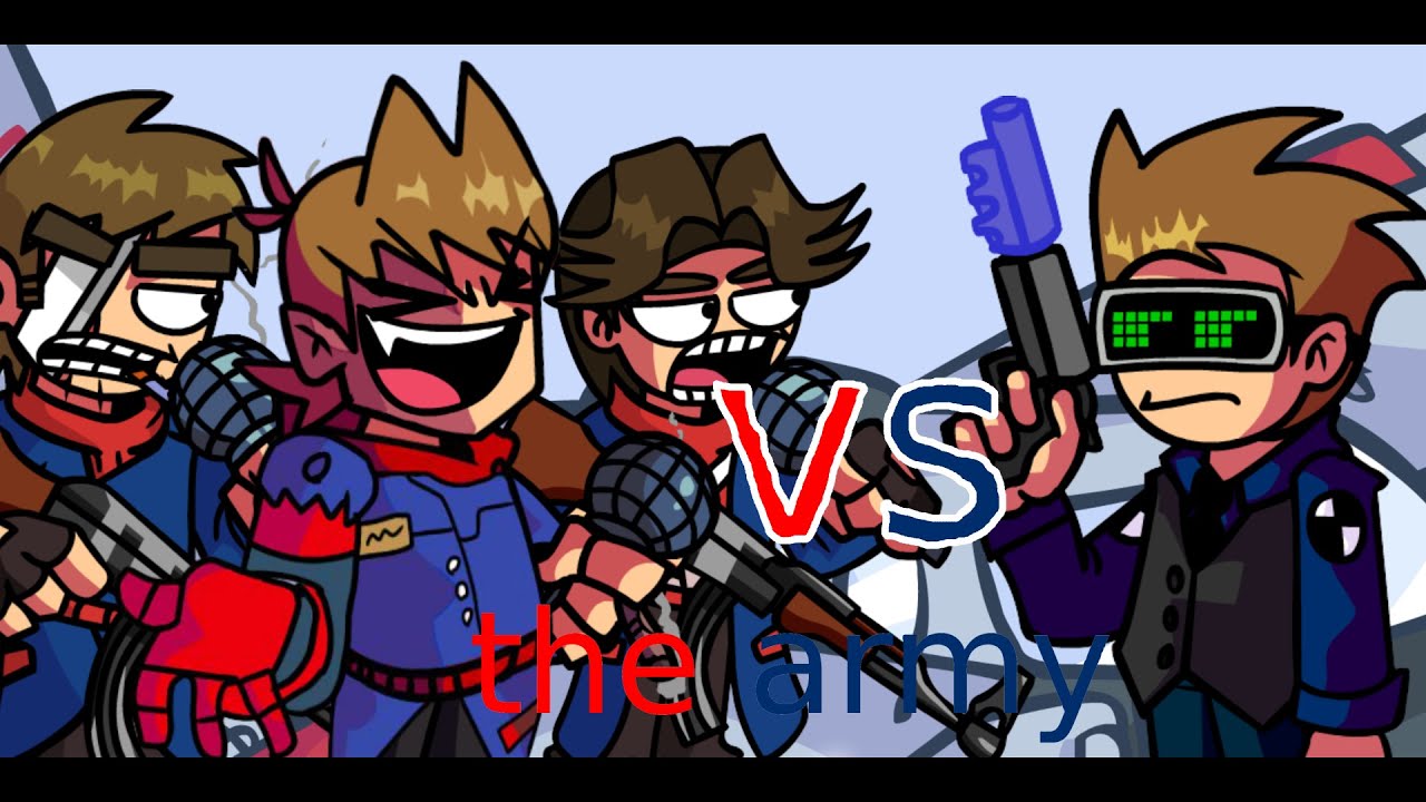 FNF Mod: Tord red online VS Tom blue online | The army