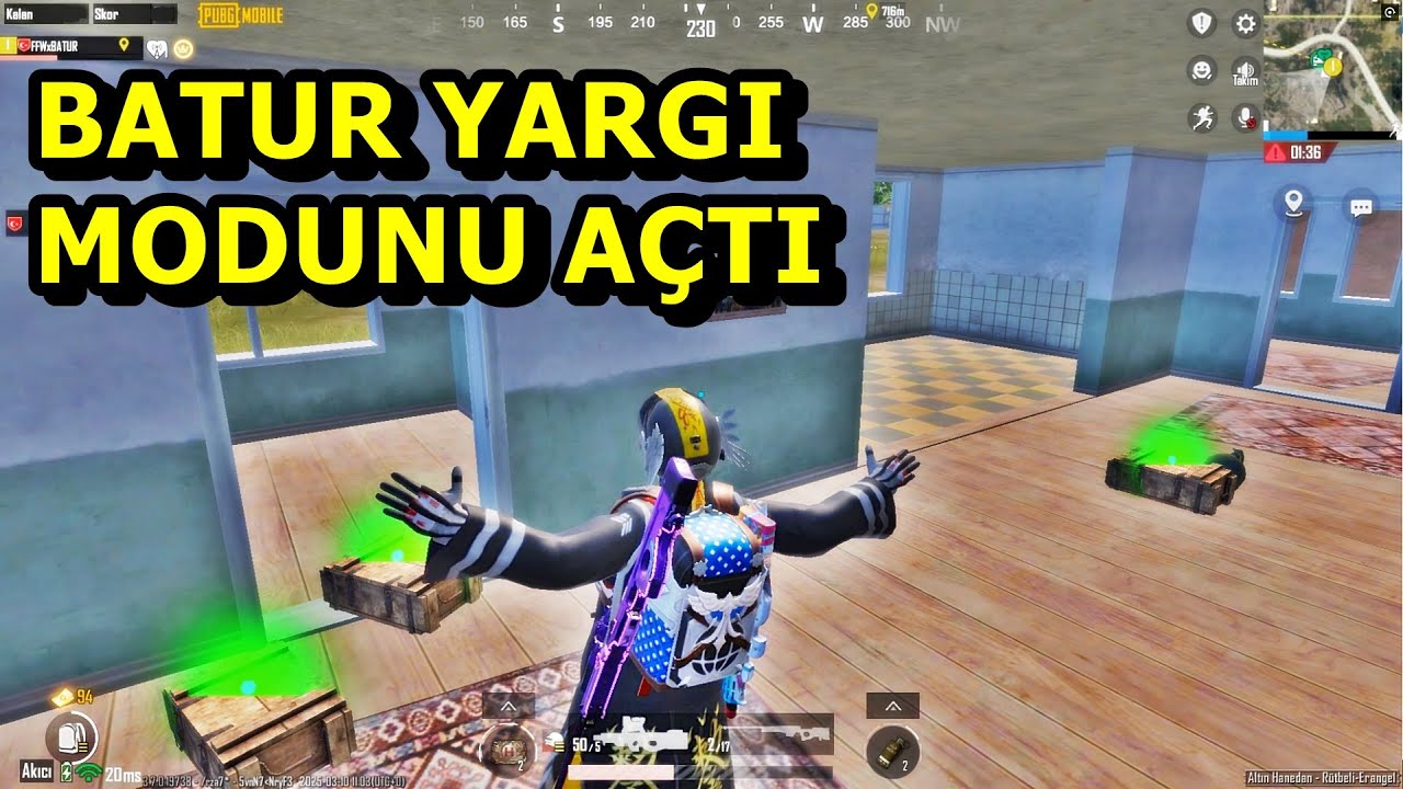 BATUR YARGI MODUNU AÇTI ! MÜTHİŞ MAÇ BATUR GAME  SOLO SQUAD  PUBG MOBİLE