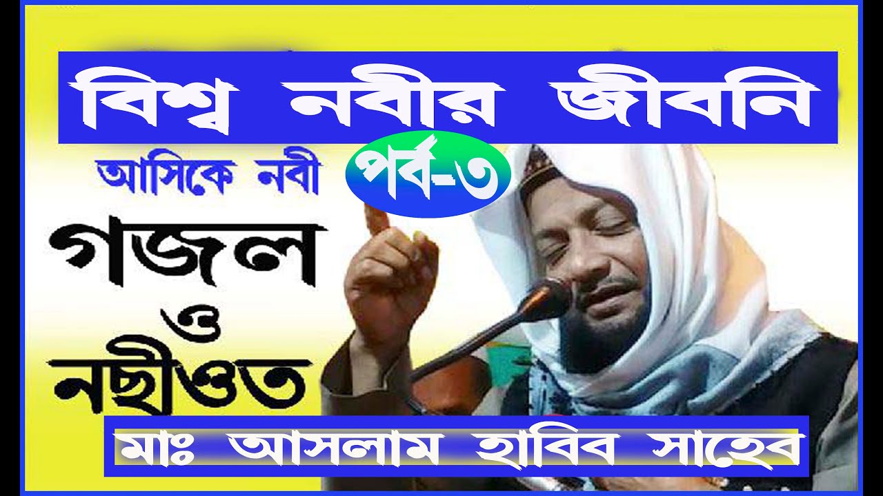 বিশ্ব নবীর জীবনি বর্ননা/আসলাম হাবিব সাহেব/মধ্য বরুনহাট