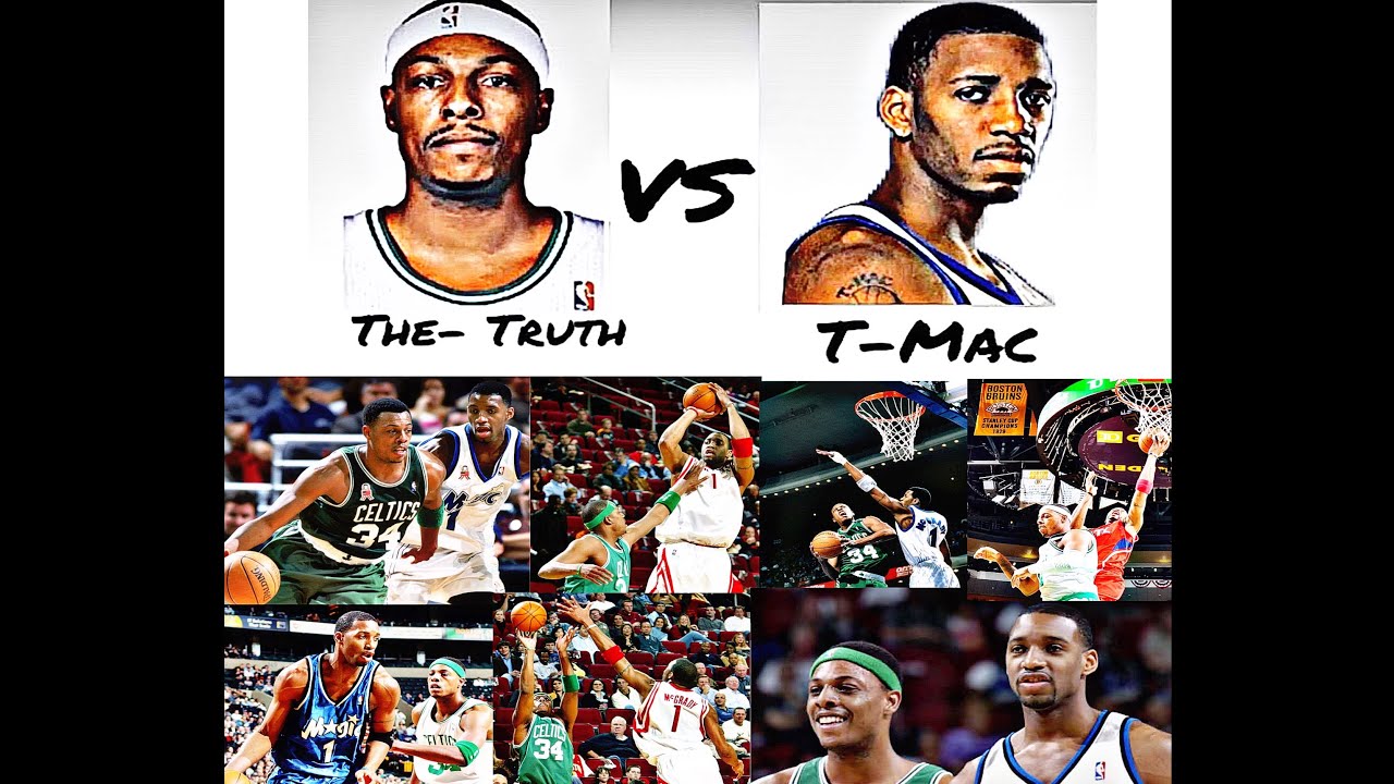 NBA ONE ON ONE - Paul Pierce vs Tracy McGrady 1999-2012